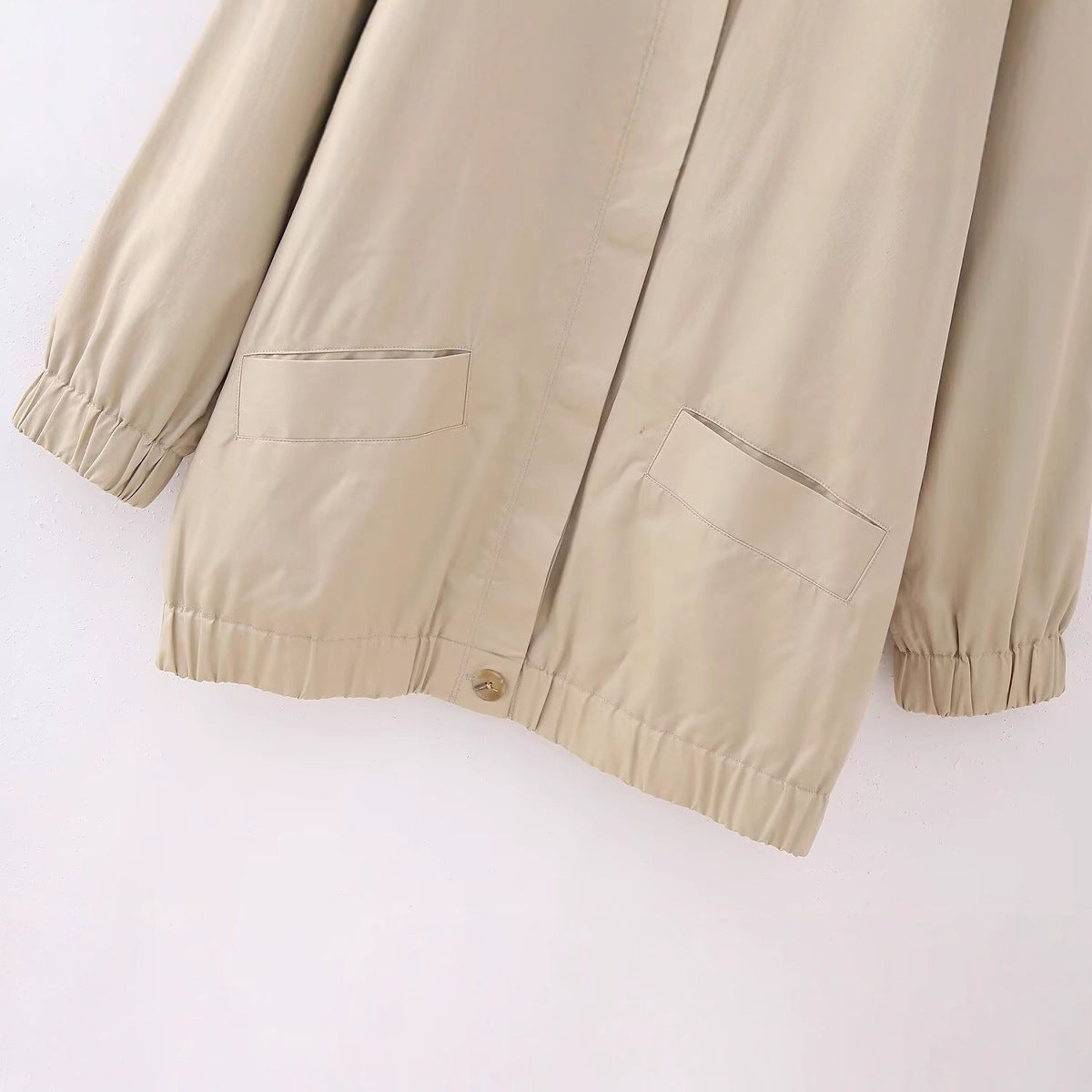 Minimalist mid length casual jacket