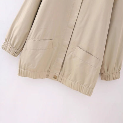 Minimalist mid length casual jacket