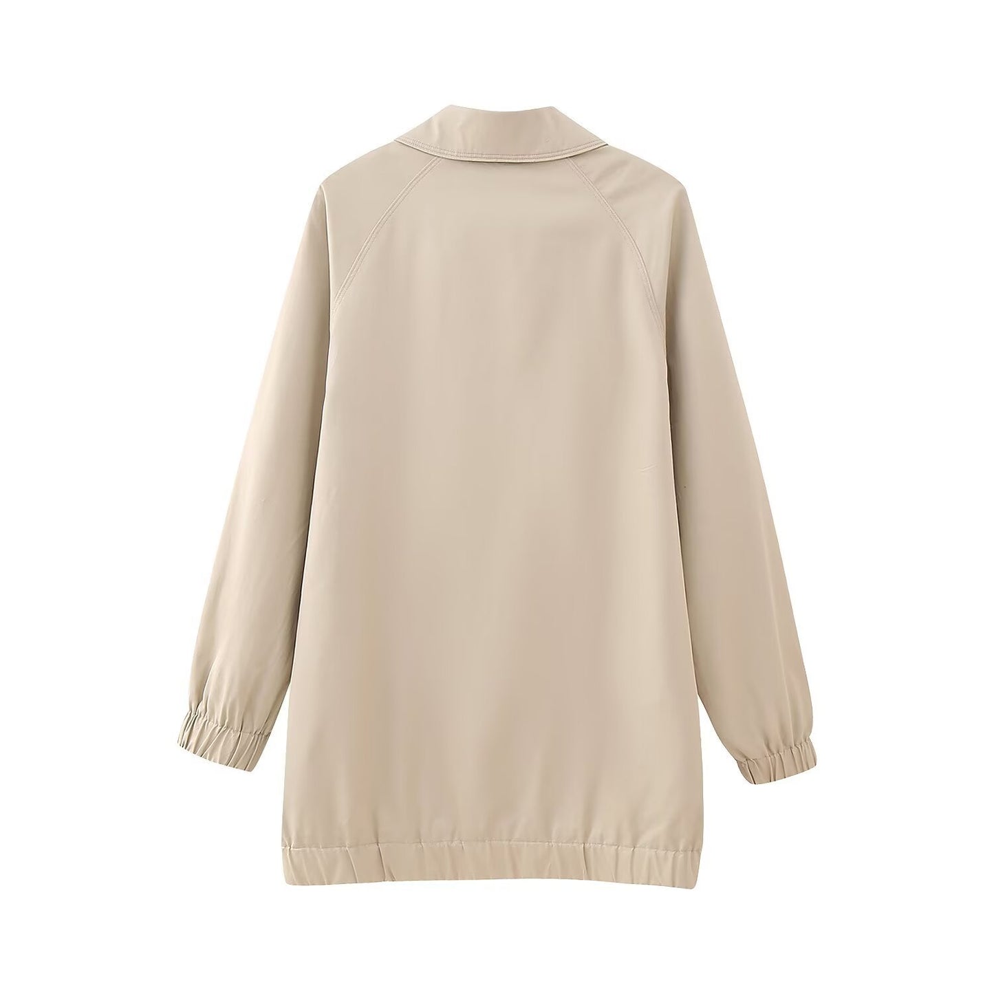 Minimalist mid length casual jacket